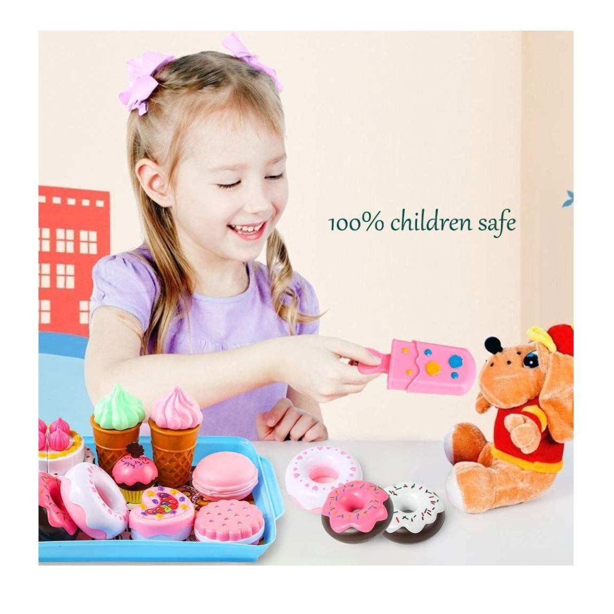 GENERICO - JUGUETE DE ALIMENTOS DULCES Y POSTRES PARA NIÑOS DIDACTICO