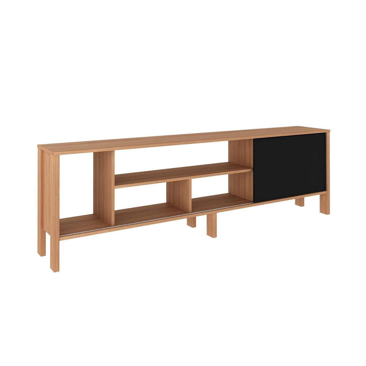 BONNO - Mueble De Tv 70'' Stark Almendra/Negro Bonno