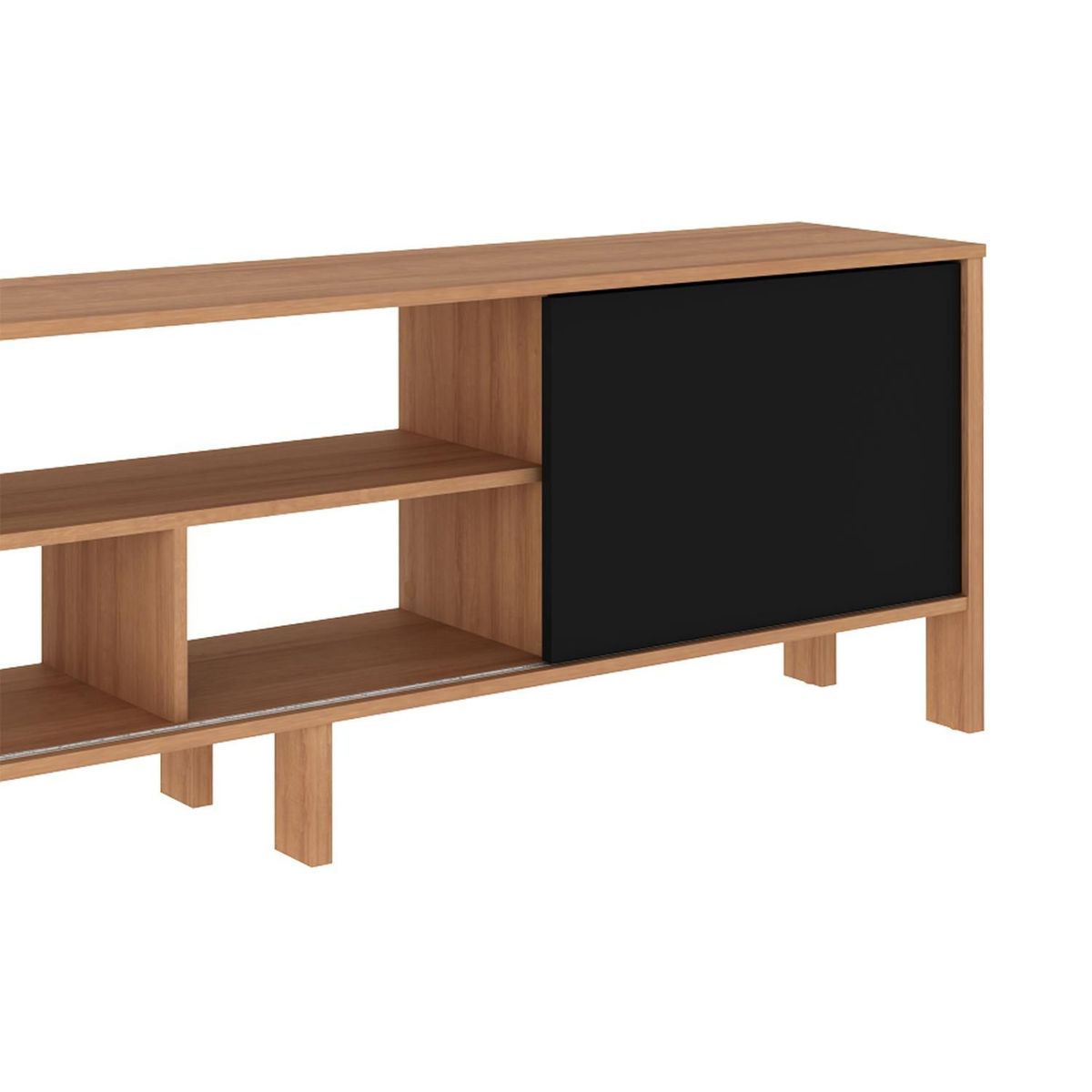 BONNO - Mueble De Tv 70'' Stark Almendra/Negro Bonno