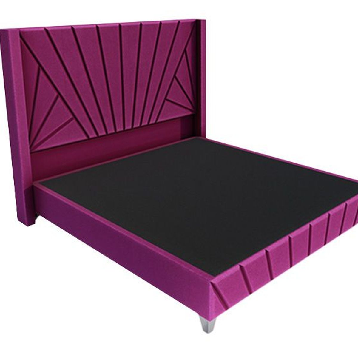 BARAKA HOME - Dormitorio Lienz + Cabecera emperatriz Cadíz 1.5 plz - Púrpura