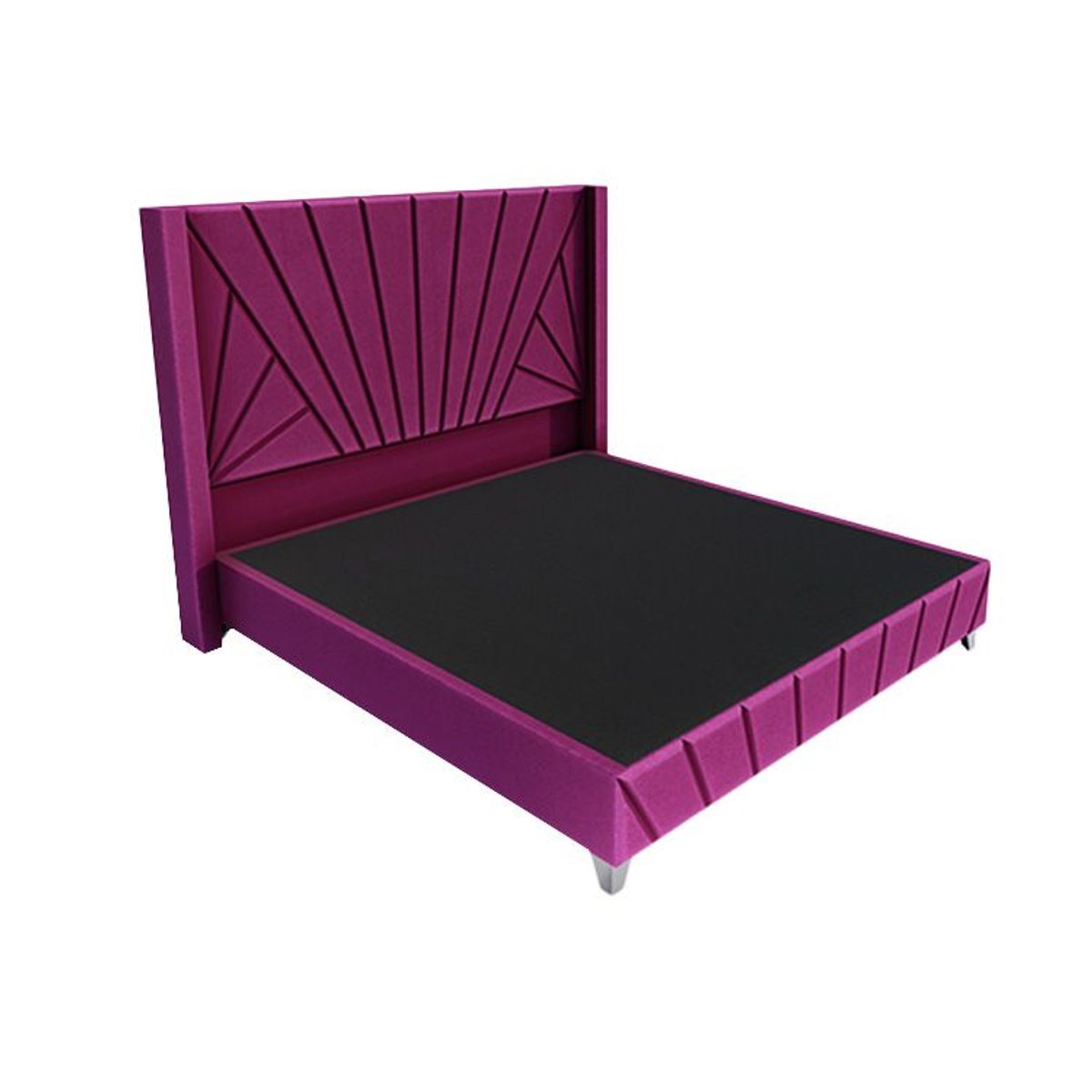 BARAKA HOME - Dormitorio Lienz + Cabecera emperatriz Cadíz 1.5 plz - Púrpura