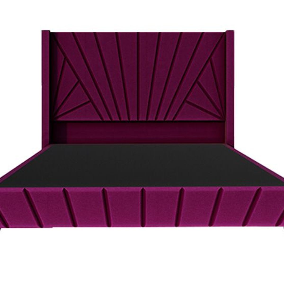 BARAKA HOME - Dormitorio Lienz + Cabecera emperatriz Cadíz 1.5 plz - Púrpura