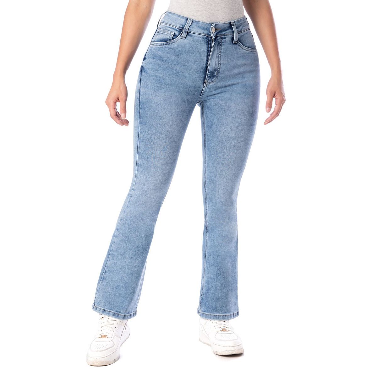 PIONIER - Pantalón Moda Denim Stretch Mujer Hallyh
