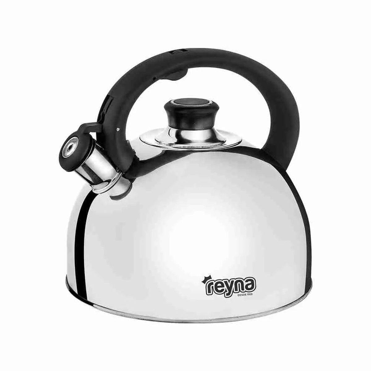Reyna - Tetera Deluxe acero inoxidable de 3.5 Litros (color negro)