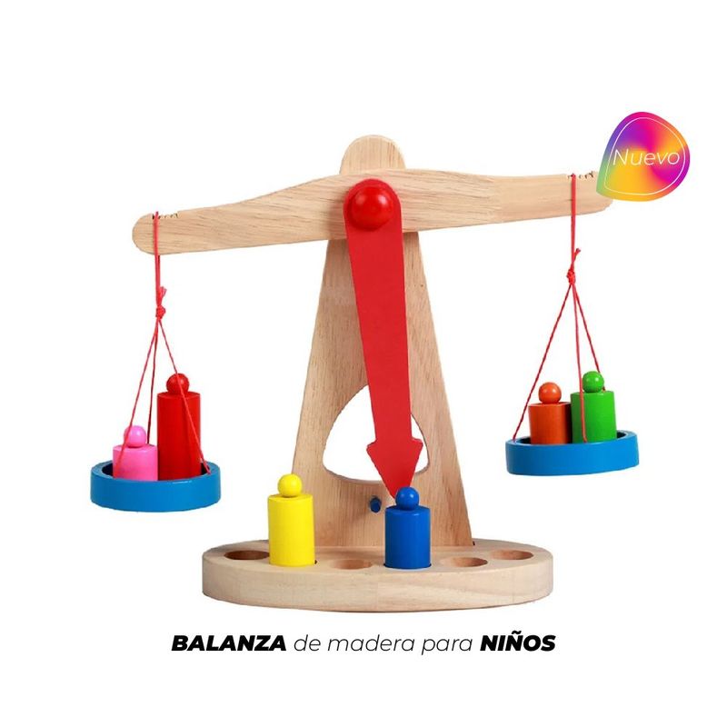GENERICO - BALANZA DE MADERA   DIDÁCTICOS ABC