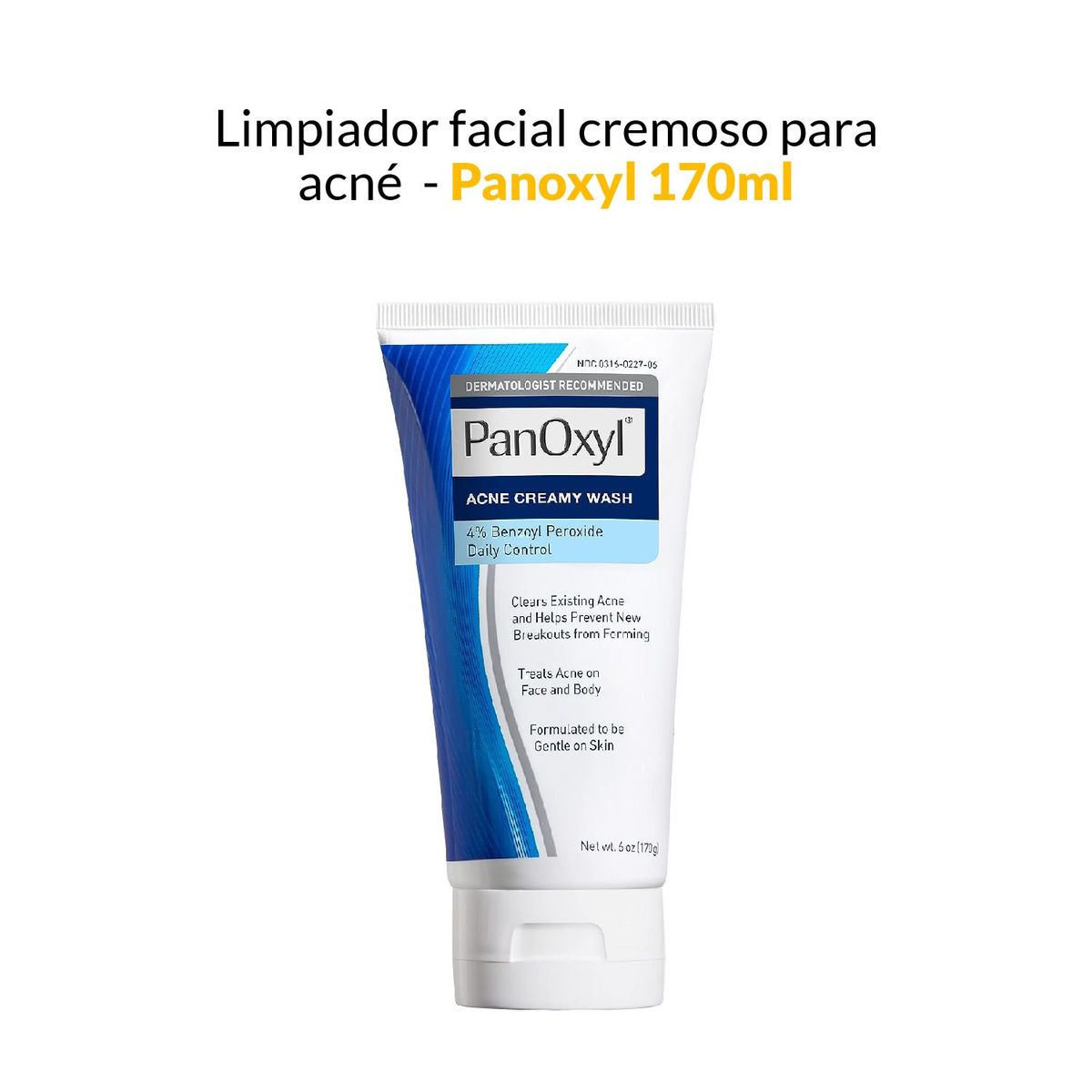 PANOXYL - Limpiador Facial Cremoso para Acné 170gr Panoxyl
