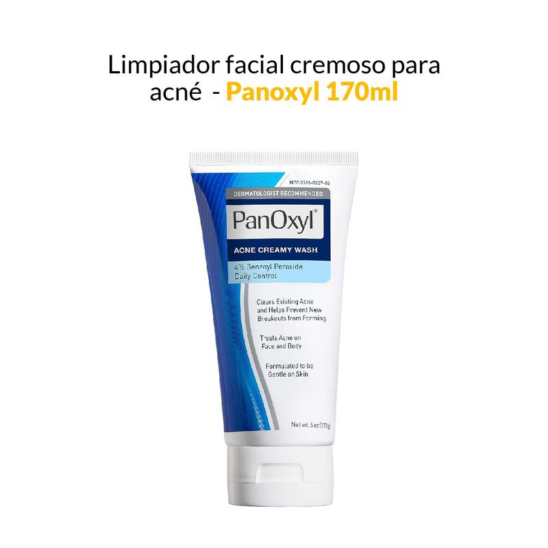 PANOXYL - Limpiador Facial Cremoso para Acné 170gr Panoxyl