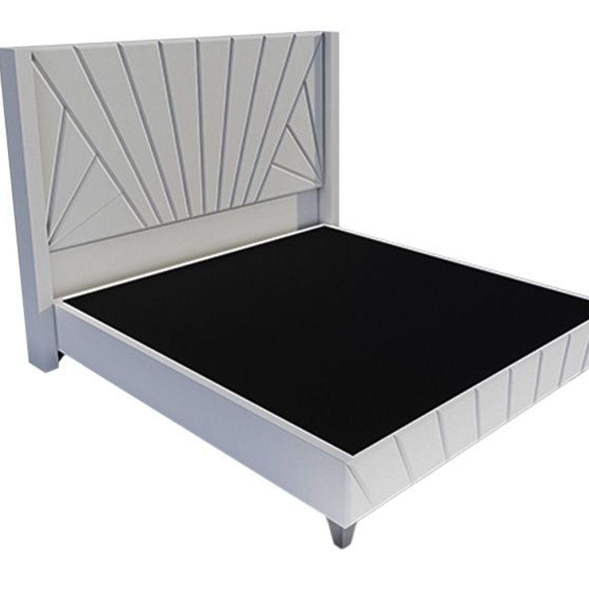 BARAKA HOME - Dormitorio Lienz + Cabecera emperatriz Cadíz 1.5 plz - Ivory