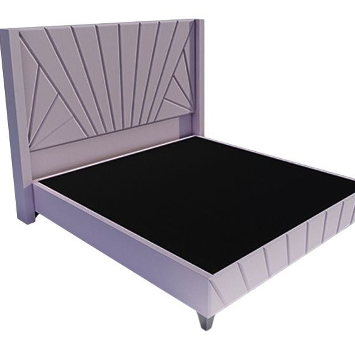 BARAKA HOME - Dormitorio Lienz + Cabecera emperatriz Cadíz 1.5 plz - Lila