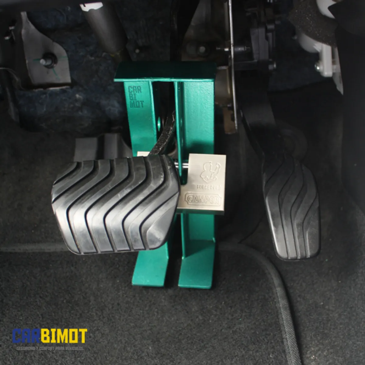 GENERICO - SEGURO BLOQUEO TRABA PEDAL VOLANTE TIMON ANTIRROBO VEHICULOS