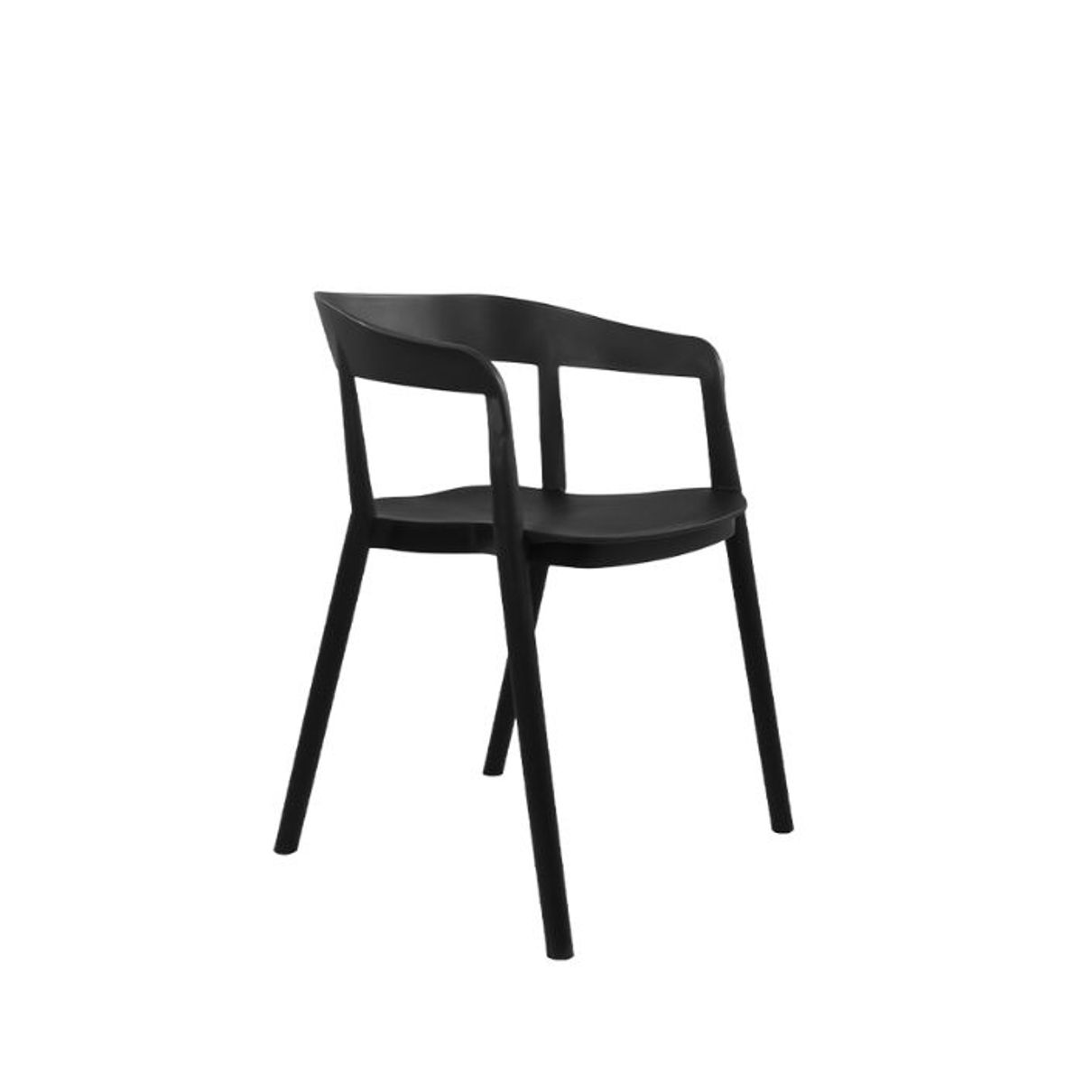 NIHM - Silla de Comedor Tayrona de Plástico Negro