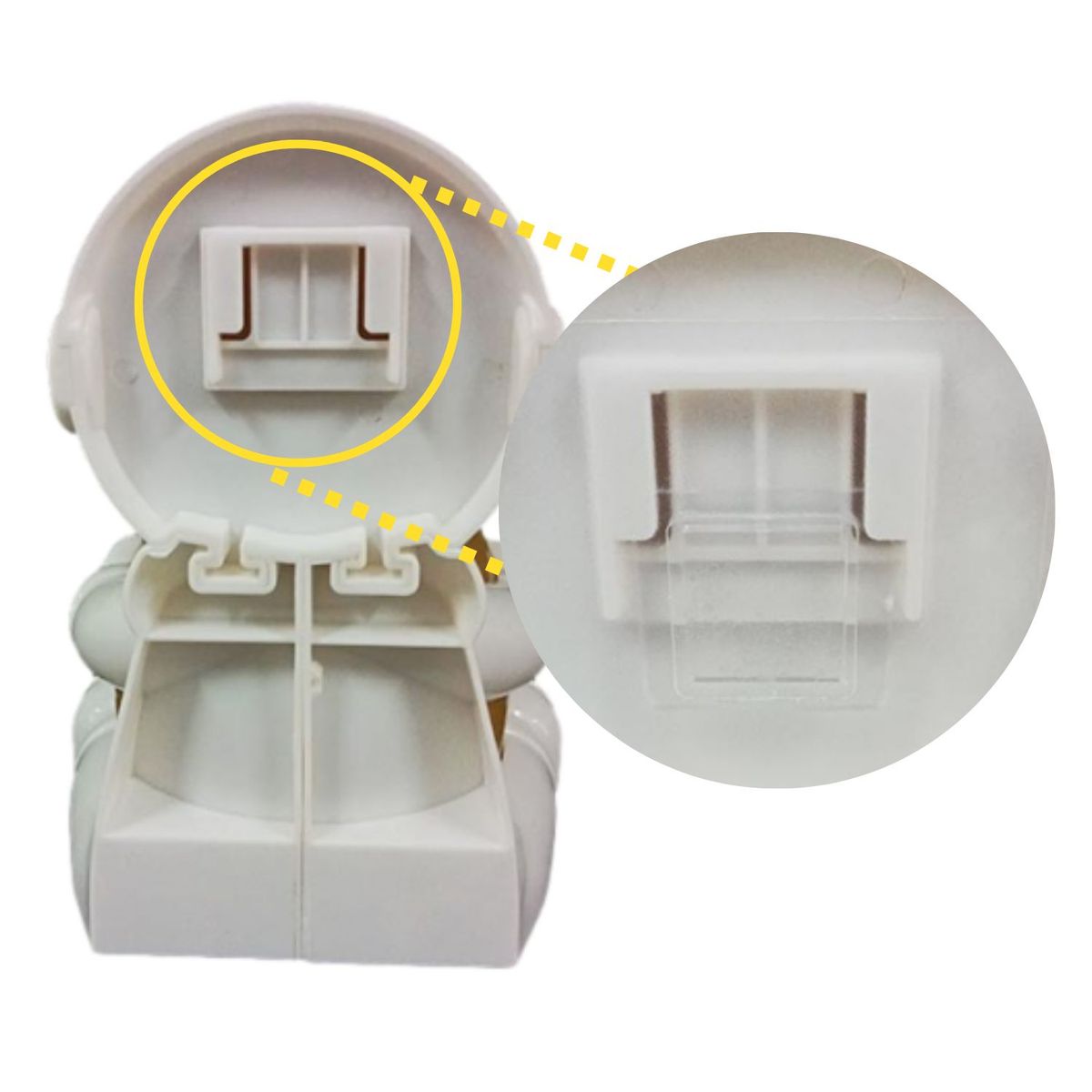 GENERICO - ORGANIZADOR DE ESCRITORIO YO FLOTANTE ASTRONAUTA ROSADO