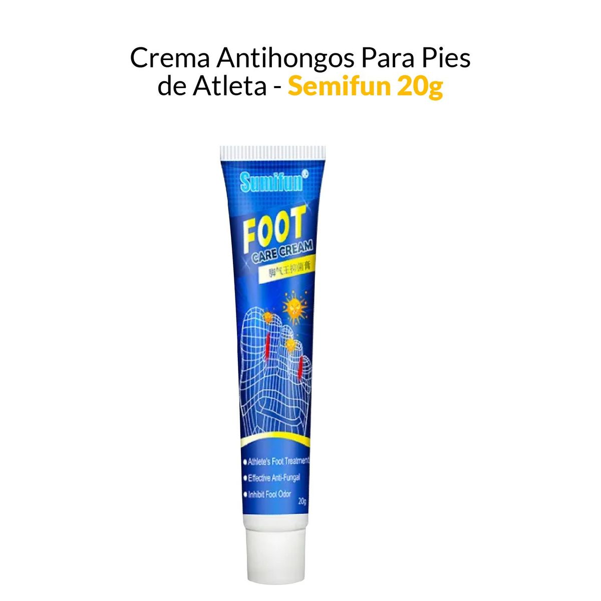 GENERICO - Crema Antihongos Para Pies de Atleta - Semifun 20g