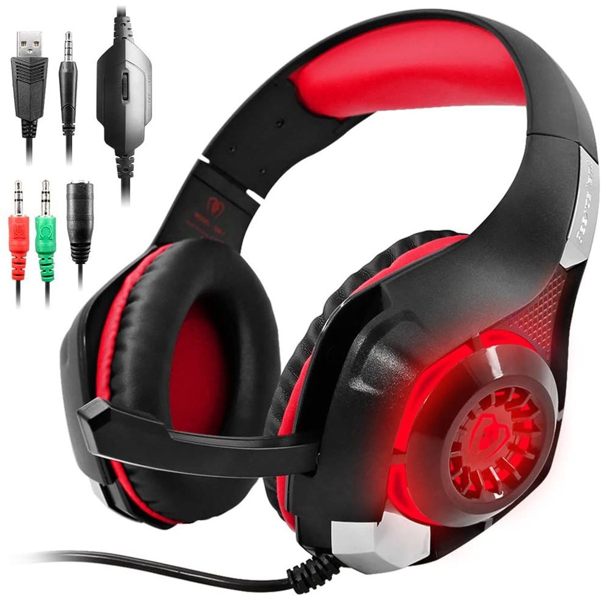 ITELSISTEM - Audifono Microfono Gamer Pro Gaming Laptop Pc Tablet Led