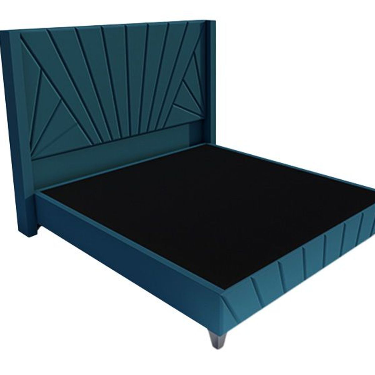 BARAKA HOME - Dormitorio Lienz + Cabecera Emperatriz Cadíz 2 plz - Cobalto