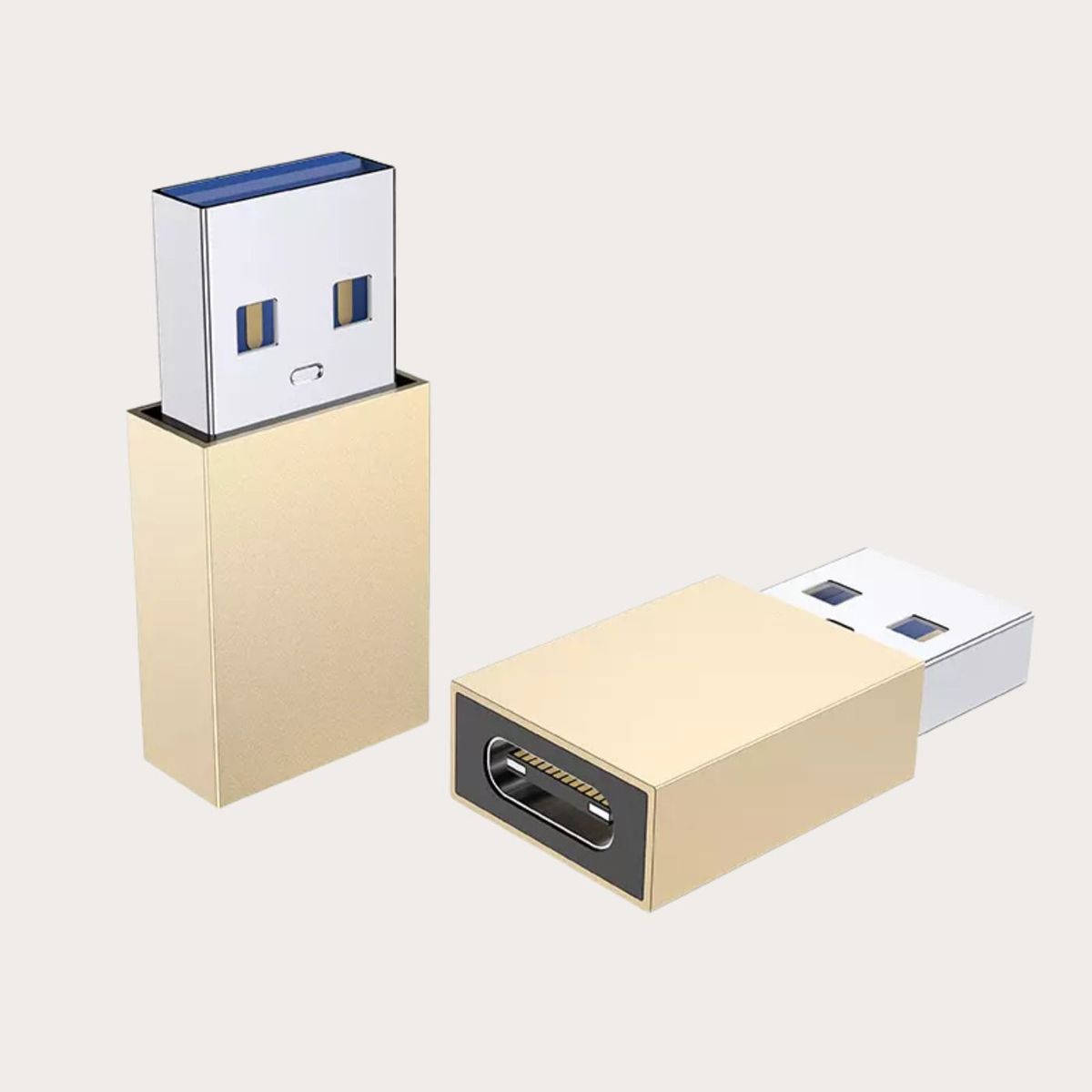 OEM - 2Adaptadores USB OTG TIPO C A USB Compatible con Cualquier Dispositivo