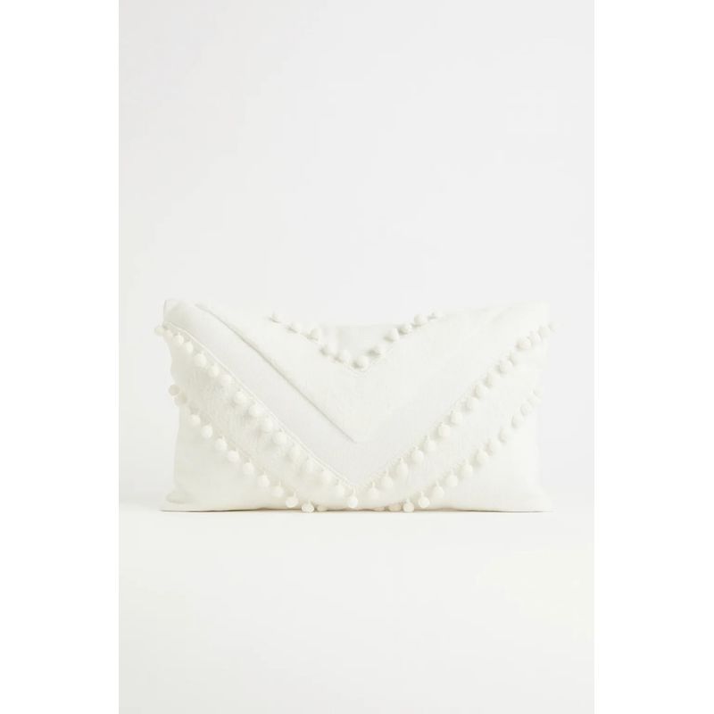 GENERICO - Cojin O Almohada Nordico Fiesta De Pompones 35x55 Cm