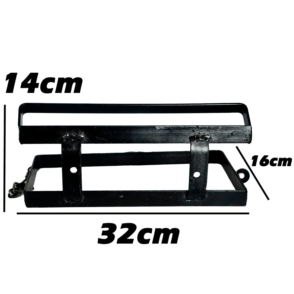 GENERICO - Soporte Porta Taco Metal Chico Nacional 32x16x14cm