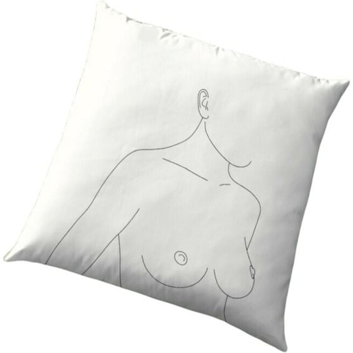 GENERICO - Cojin Zara Almohadas Minimalista Silueta De Mujer 40x40 Cm