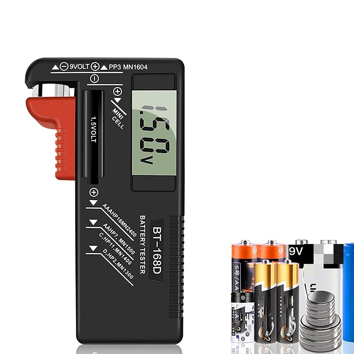 GENERICO - Probador De Pilas Y Baterías Digital Portátil