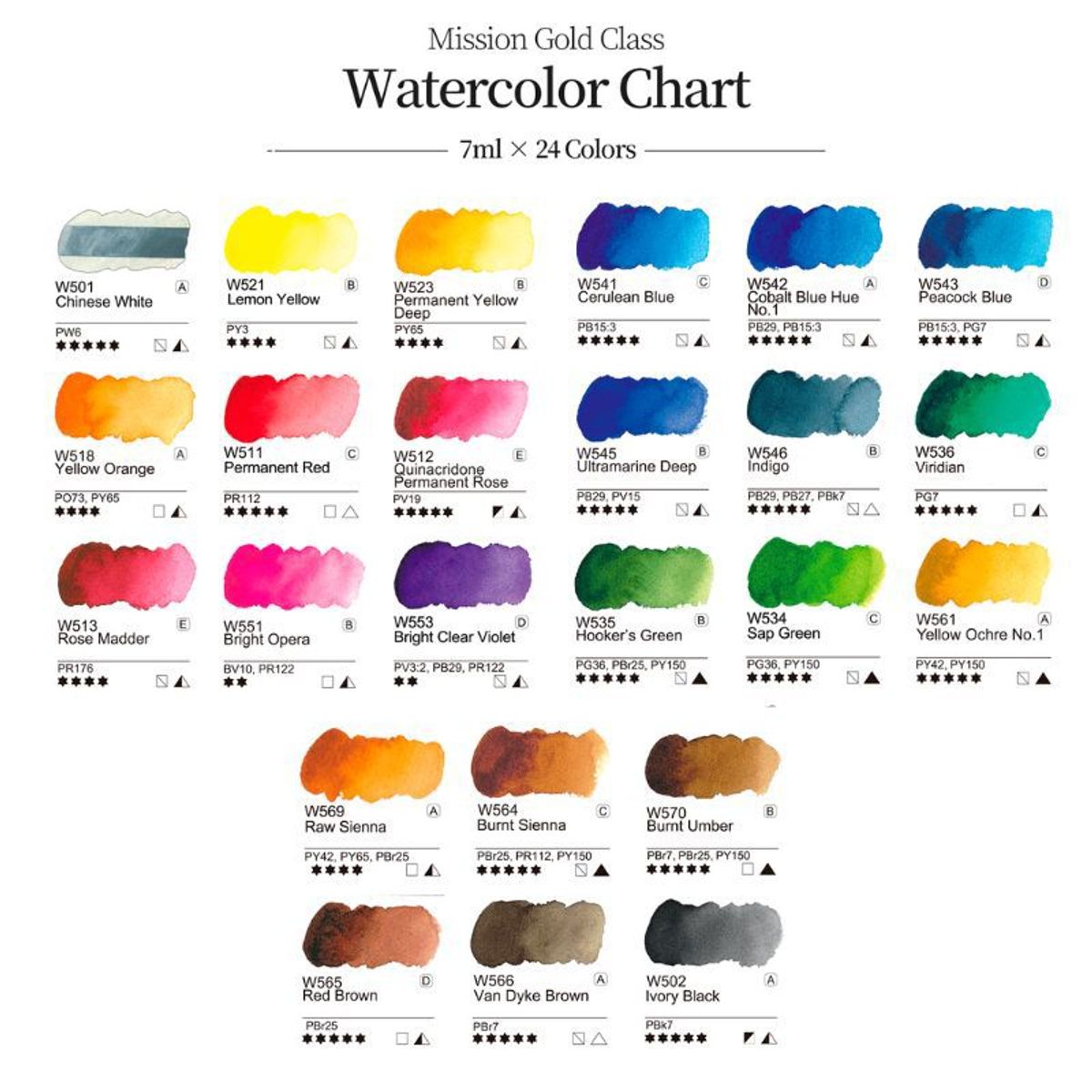 GENERICO - MIJELLO Mission Gold Set 24 colores/7ml