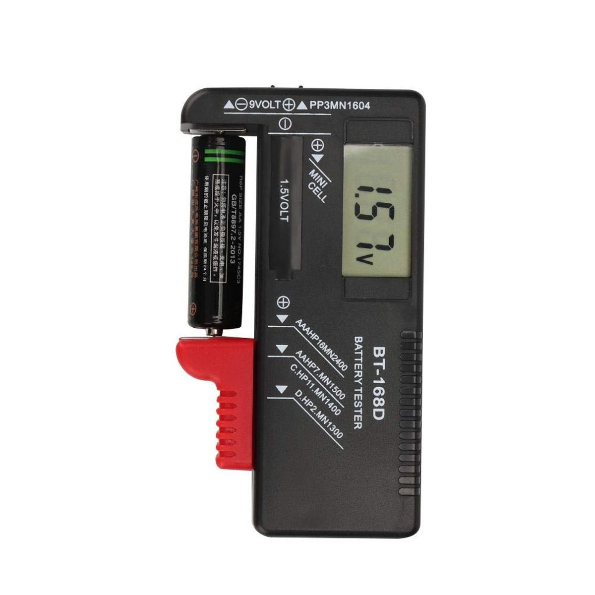 GENERICO - Medidor de Voltaje Batería Pilas Probador de pilas Digital