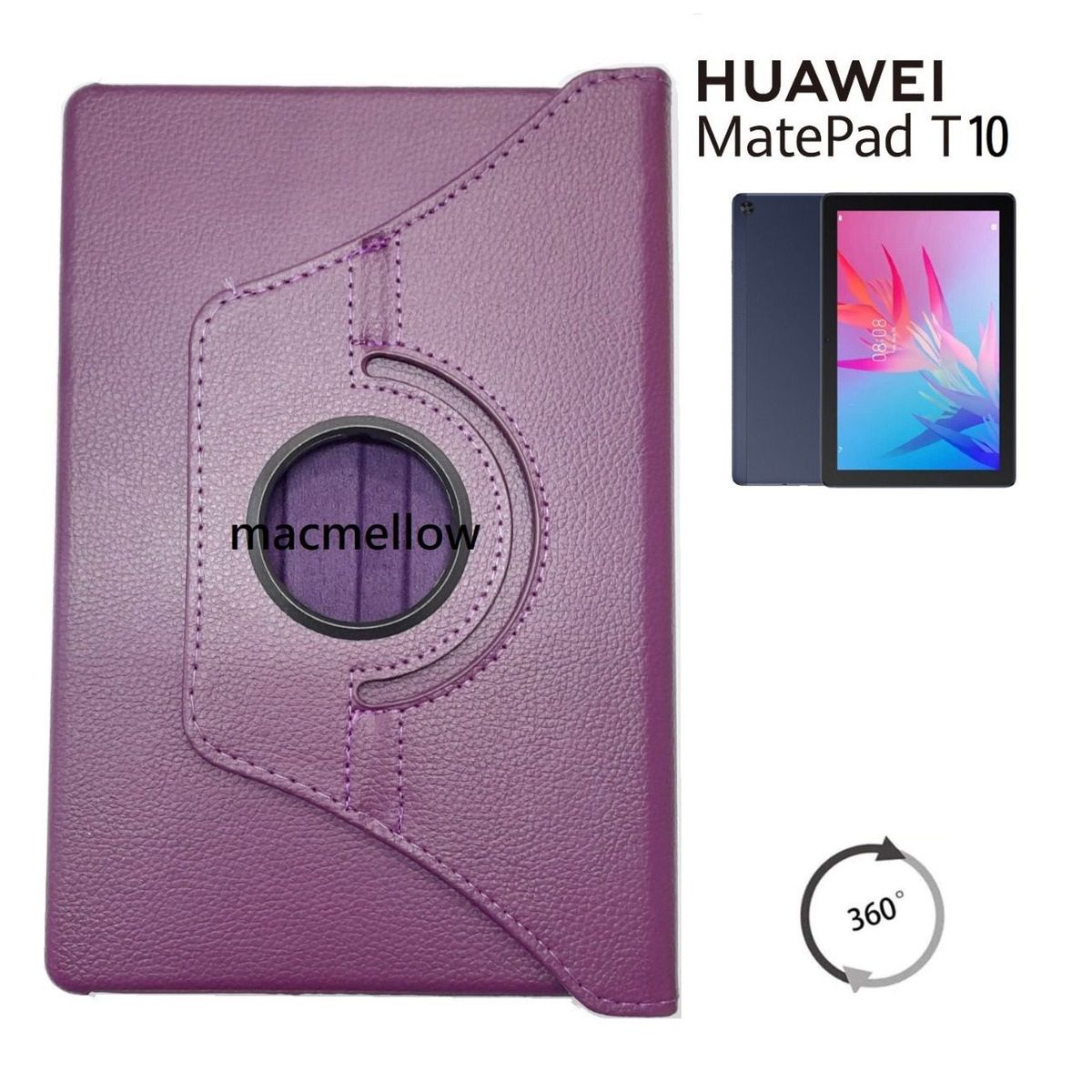 GENERICO - Funda Giratoria 360° para Huawei MatePad T 10 9.7" Cover Protector