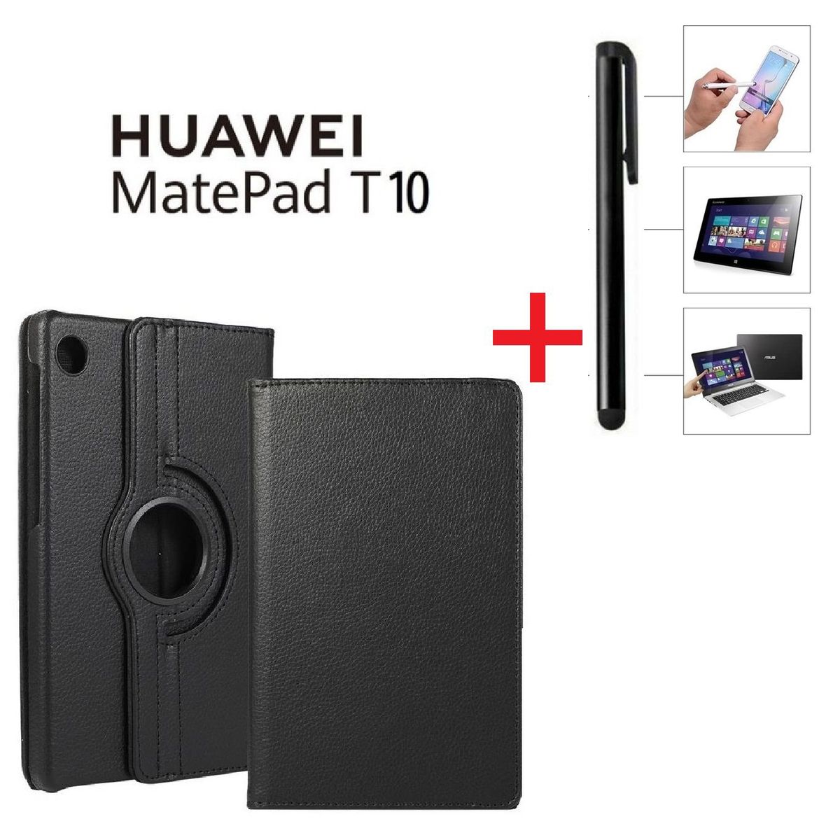 GENERICO - Funda + Lapiz Optico para Huawei MatePad T 10 9.7" Protector Giratorio