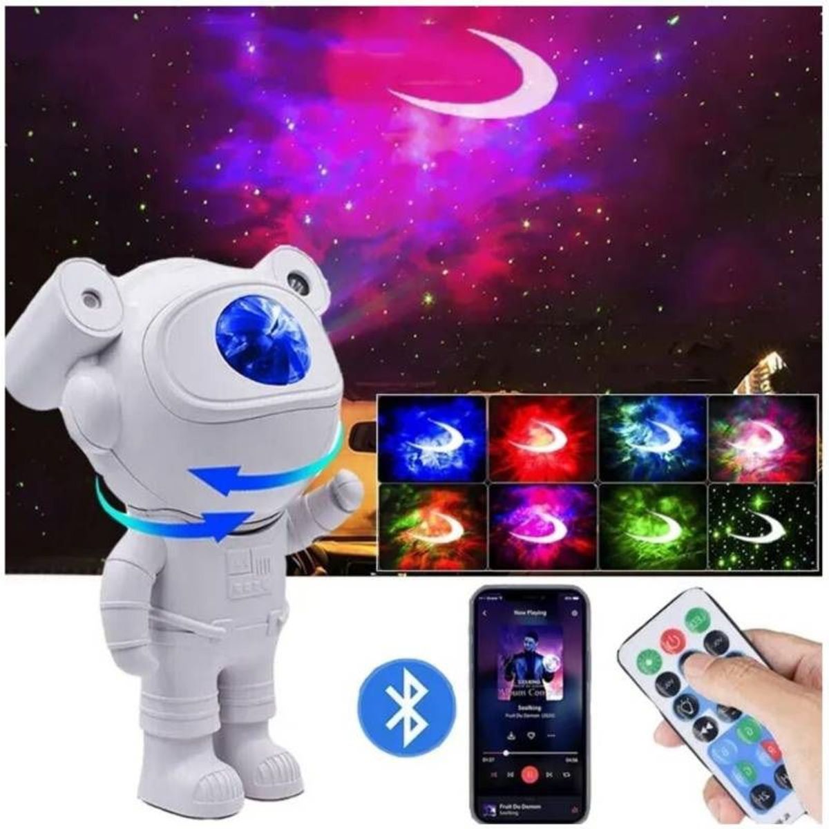 GENERICO - Parlante Proyector De Estrellas Galaxias Y Luna. Modelo 3.0