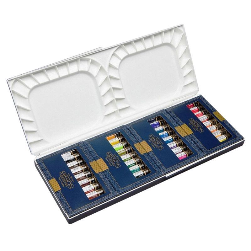 GENERICO - MIJELLO Mission Gold Set 36 colores/7ml - Incluye paleta de plástico