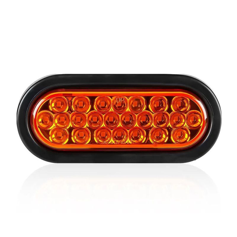 GENERICO - Faro Posterior Led-24 Largo Ovalado Ambar