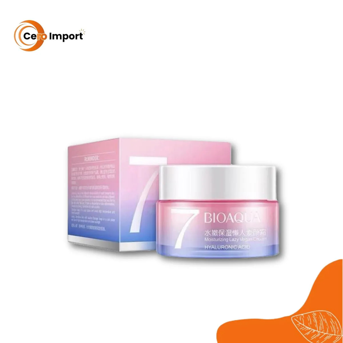 BIOAQUA - Crema Hidratante V7 Vegana Acido Hialuronico Bioaqua