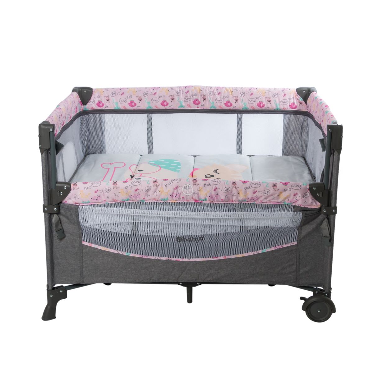 EBABY - Cuna Corral Nala 751-1 mas Cambiador con Cinturon Azul Dark