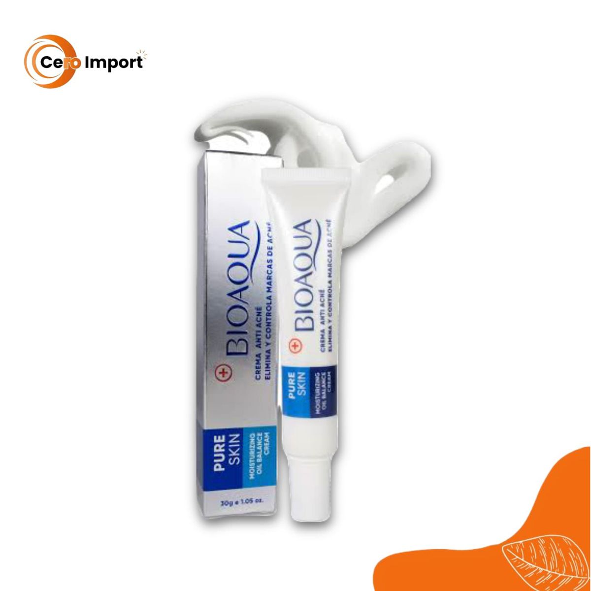 BIOAQUA - Crema Anti-Acné elimina espinillas y puntos negros - BIOAQUA