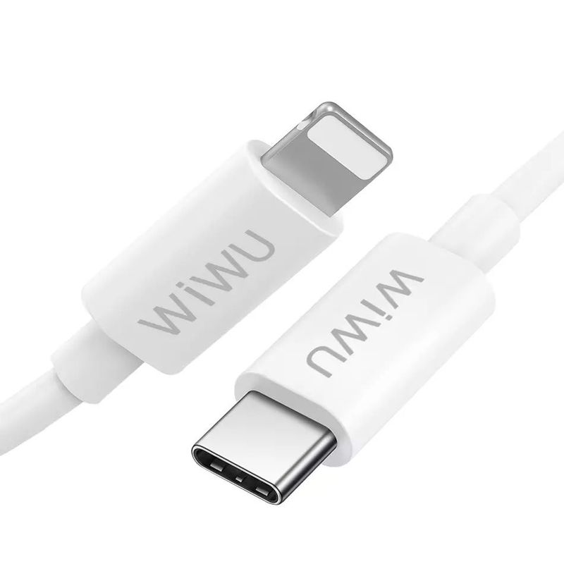 WIWU - Cable WiWu G90 20W USB-C a Lightning 12M - BLANCO