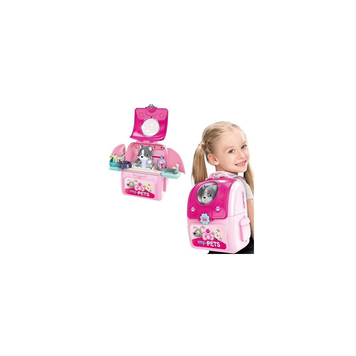 GENERICO - MOCHILA SET DE MASCOTAS