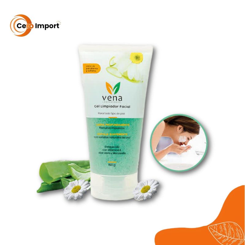 GENERICO - Gel Limpiador Facial - VENA  150 gr