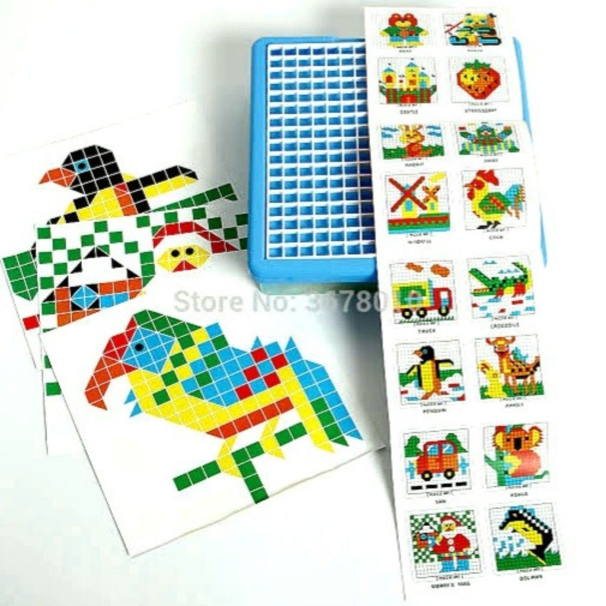 GENERICO - Puzzle Mosaico 490 Piezas Didactico Con Bandeja Niños