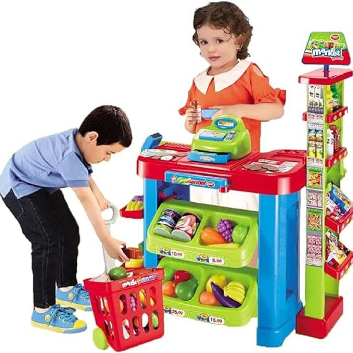 GENERICO - Tienda Minimarket Carrito de Compra Caja Registradora