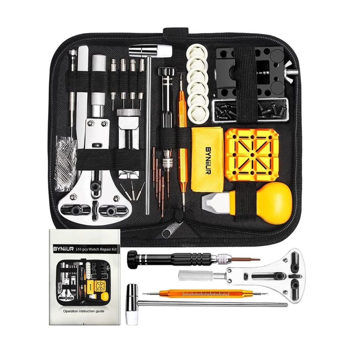 GENERICO - Kit Reparación Relojes Completo Herramientas Mantenimiento
