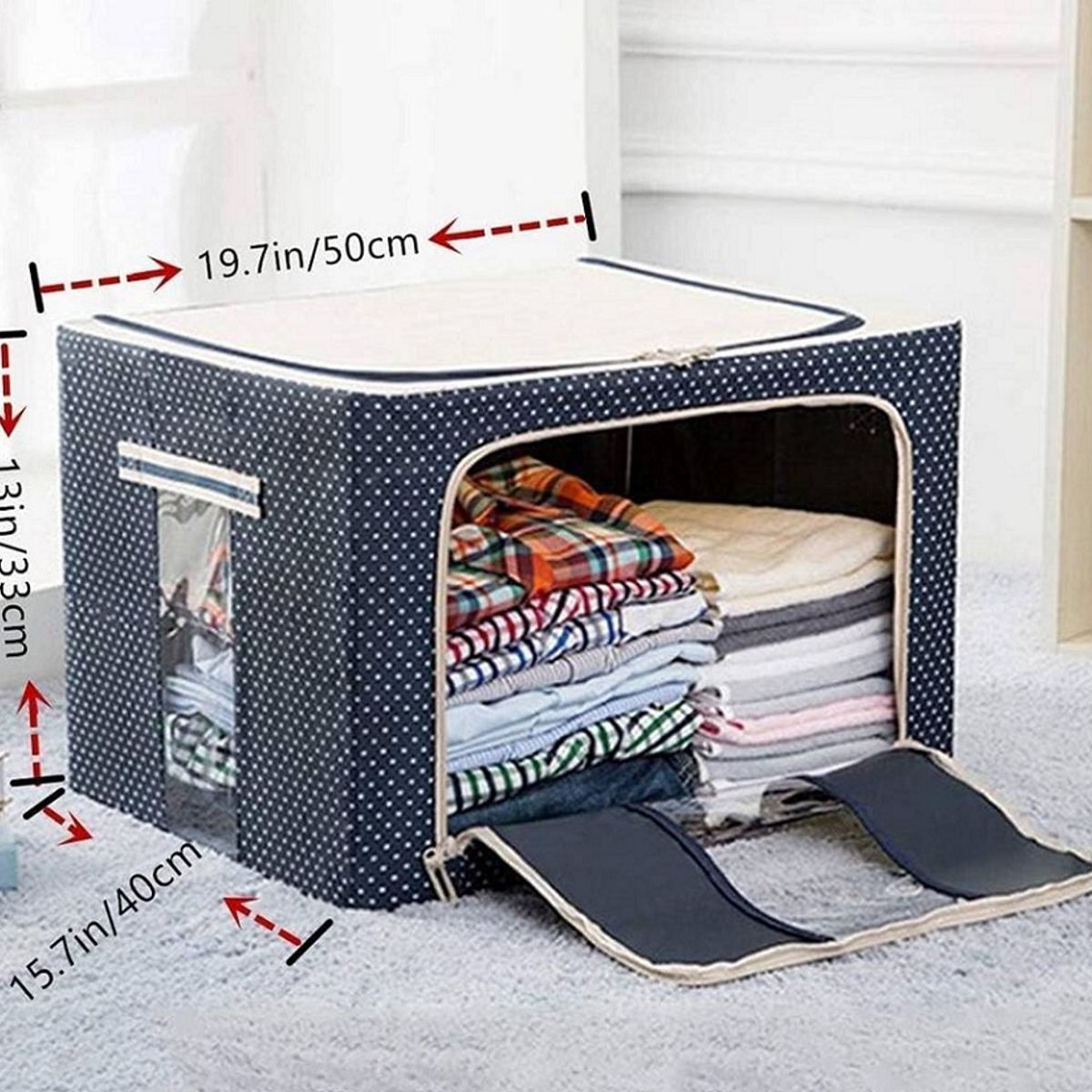 GENERICO - Caja de Almacenamiento Multifuncional  66 Litros