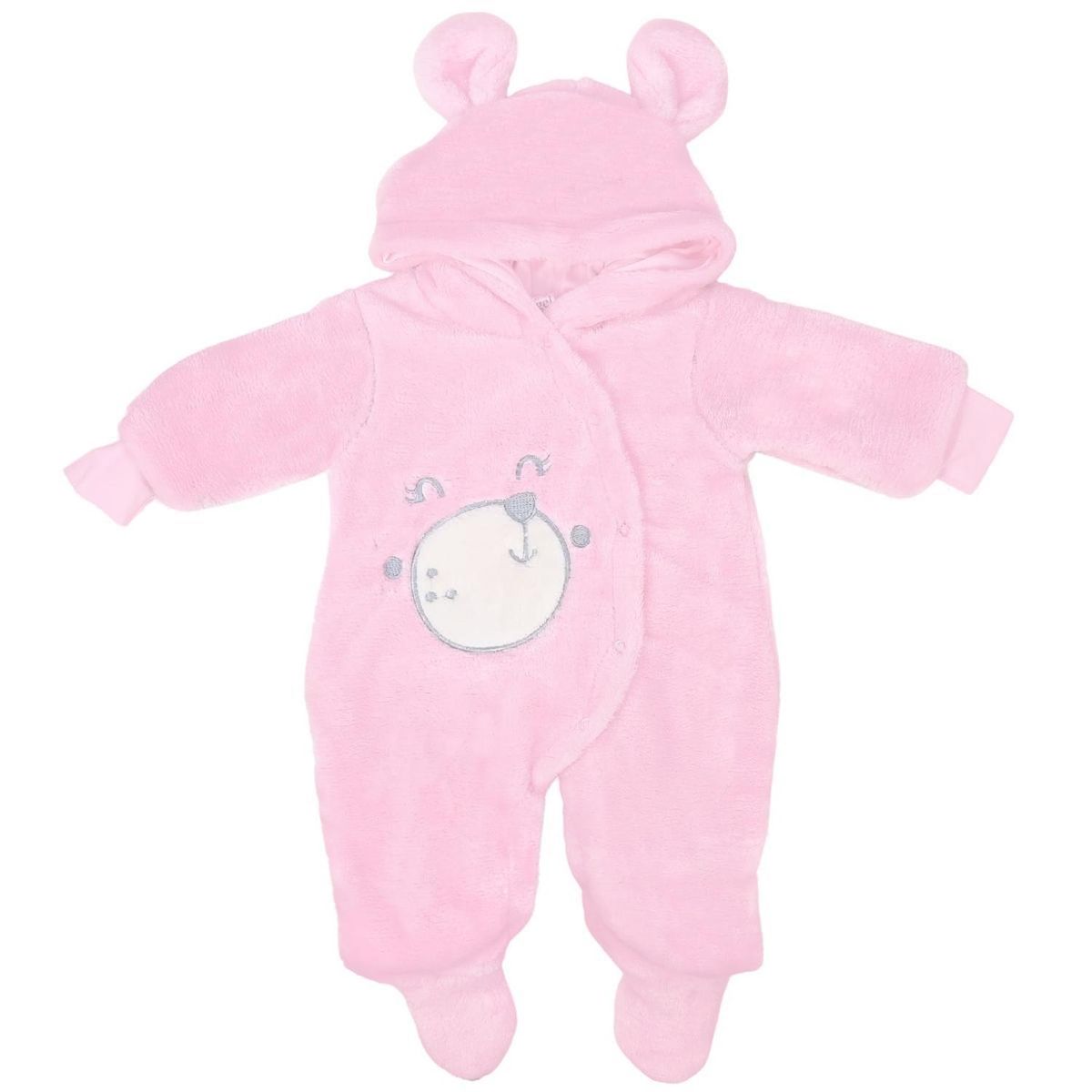 GENERICO - Enterizo bebé acolchado Oso - Rosado
