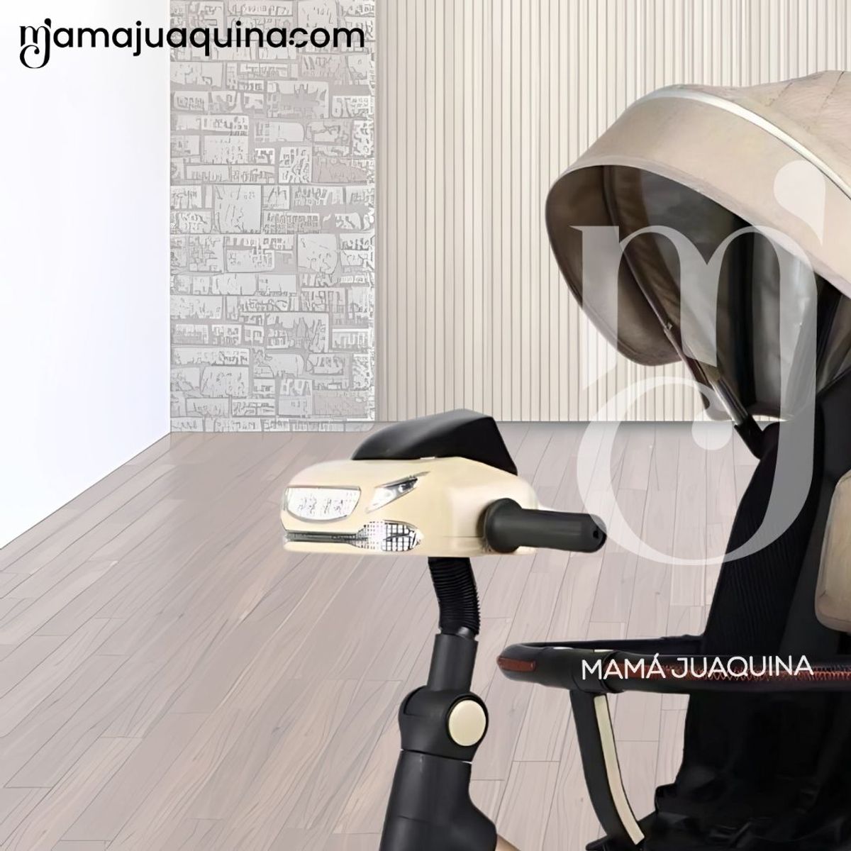 VOYAGE - Triciclo Giratorio 5 en 1 «NOVA NEW» USB Bluetooth Beige