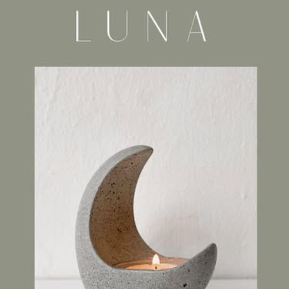 GENERICO - Porta Vela de Concreto Luna