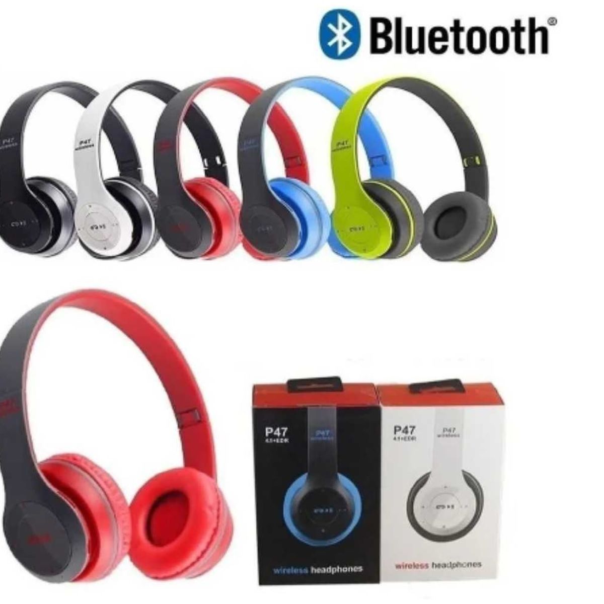 GENERICO - Audífono Inalámbrico P47 Con Bluetooth