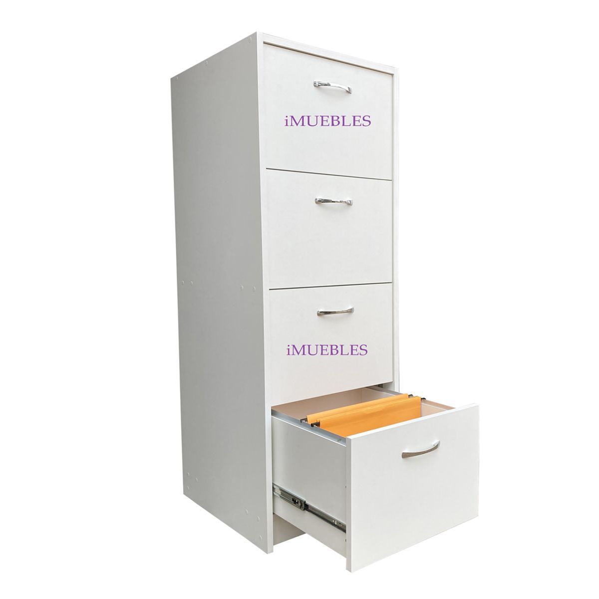 TEMEL - Archivador Oficina, Cajonera 04 Para Folder Colgante Llave