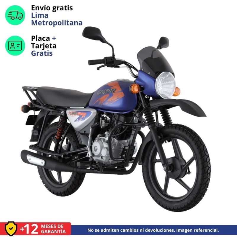 BAJAJ - MOTO DE TRABAJO BOXER 150X UG - AZUL.