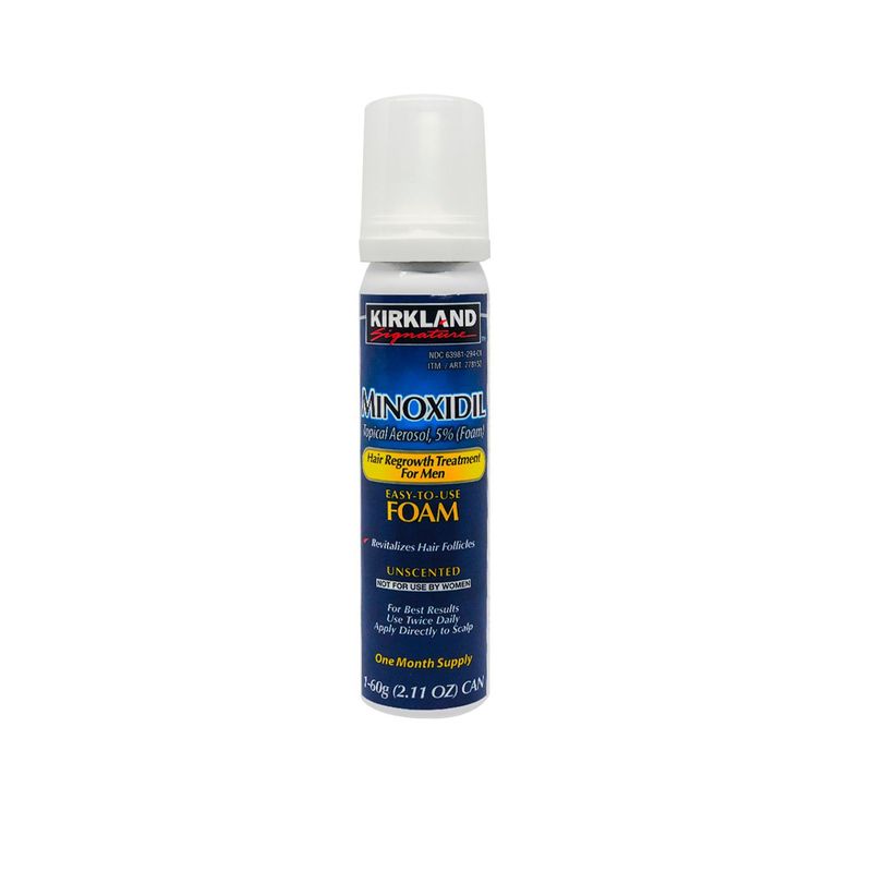 KIRKLAND - Minoxidil Espuma para barba y cabello 60ml
