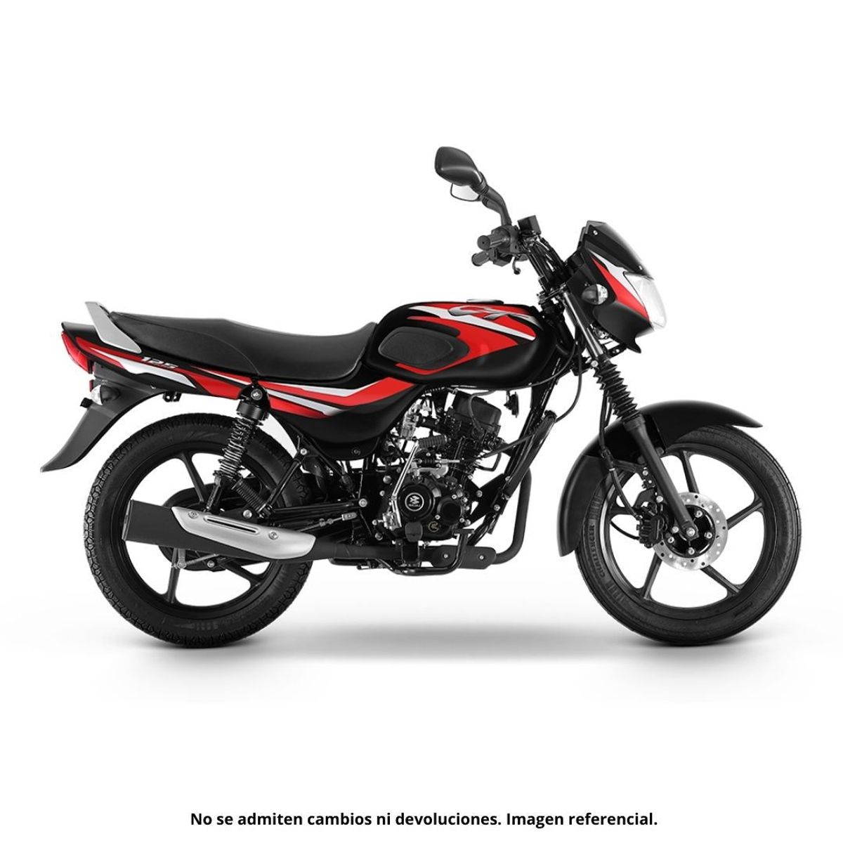 BAJAJ - MOTO PARA DELIVERY CT 125 - NEGRO/ROJO.
