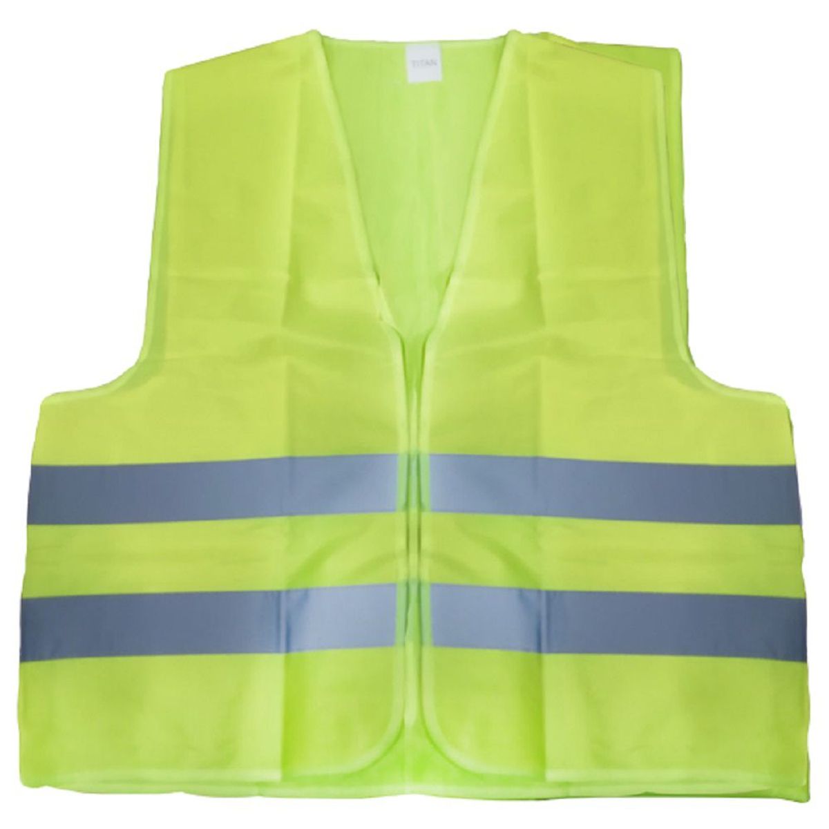 GENERICO - Chalecos de Seguridad Reflectivos Doble Franja Talla Standard Verde de Malla